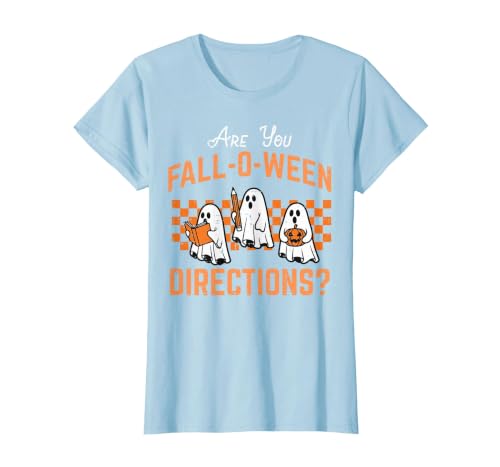 Halloween Shirts For Women Men Kids Boys Girls are You Falloween Directions Funny Halloween Teacher Teach T-Shirt - size