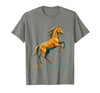 Mademark Horses Over Everything Equestrian Design T-Shirt - Men - size chart