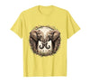 Mademark Mama Elephant and Calf Touching Trunks Gift T-Shirt - Men - size chart