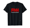 Fake News Network #fakenews Funny Trump Halloween Costume T-Shirt - size chart