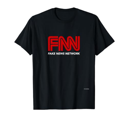 Fake News Network #fakenews Funny Trump Halloween Costume T-Shirt - size chart