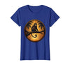 Mademark Monkey Silhouette Tropical Sunset Graphic T-Shirt - Women - size chart