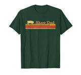 Showing Cattle T-Shirts And Apparel Show Dad - Fun Distressed Look for Showing Pigs T-Shirt - size chart