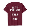 Halloween Costumes MV&SG Fish Halloween Costume, Let's Pretend I'm a Fish Shirt T-Shirt - size chart