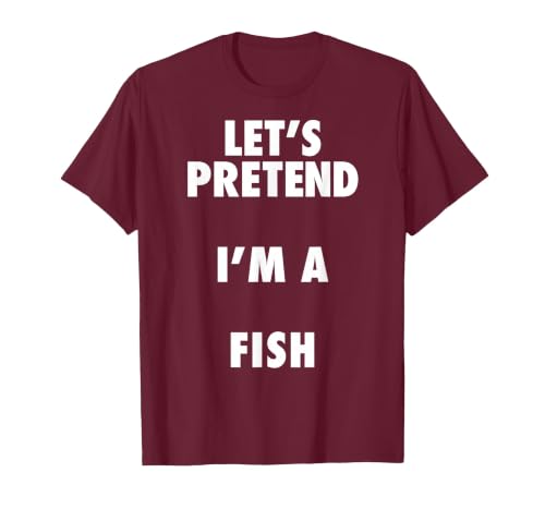 Halloween Costumes MV&SG Fish Halloween Costume, Let's Pretend I'm a Fish Shirt T-Shirt - size chart