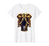 Mademark Ornate Parade Elephant Illustrated Graphic T-Shirt - Women - size chart
