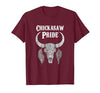 Chickasaw Pride Native American Nice Gifts Chickasaw Pride Tribe Native American Indian Buffalo T-Shirt - size chart