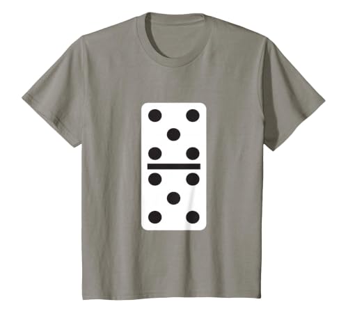 Fun and Easy Halloween Costume T-Shirts - Dominoes Double Five Dominoes Halloween Costume 5 Domino Game T-Shirt - size chart