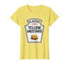 Funny DIY Halloween Costume Matching Tees Yellow Mustard Condiment DIY Halloween Costume Matching T-Shirt - size chart