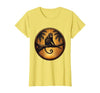Mademark Monkey Silhouette Tropical Sunset Graphic T-Shirt - Women - size chart