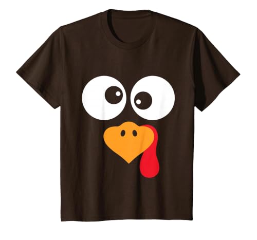 Thanksgiving shirts for Women Men Kids Thanksgiving Funny Turkey Face Costume Outfit Mens Boys Kids T-Shirt - size chart