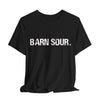 BARN SOUR Brand Horse Broke People Green Unisex Tee for Equestrians Horse Lovers Premium Cotton Made in USA - size chart