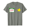 halloween costumes by Jean Olivier Funny Halloween Officer tee - doofy Costume Halloween T-Shirt - size chart