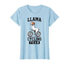 Bicycle Riding Animals Co. Llama Cycling Team Riding Bicycle T-Shirt - size chart