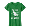 Halloween Witch Broomstick Costume Shop We Ride At Dawn Spooky Witch Broomstick Halloween Costume T-Shirt - size chart