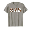 Cow Print For Family Matching Outfits DAD Cow Brown White Animal Print, Cow Pattern Farmer DAD T-Shirt - size chart