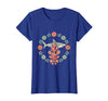 Mademark Hammerhead Shark Coral Pinnacle Hawaiian Design T-Shirt - size chart