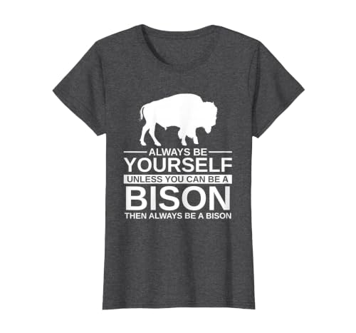 Bison Gift Bison Lover Accessories & Buffalo Stuff Cool Bison Design for Men Women Buffalo Animal Lovers Bison T-Shirt -