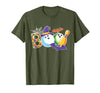 Bowling Boo Creepy Halloween Costume Pumpkin Bowling Lover T-Shirt - size chart