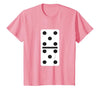 Fun and Easy Halloween Costume T-Shirts - Dominoes Double Five Dominoes Halloween Costume 5 Domino Game T-Shirt - size chart