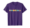 Disney Princess Pumpkins Fall Autumn Lineup of Princesses T-Shirt - size chart