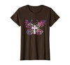 Butterfly Prayer Graphic Jesus Christian Cross Butterfly Prayer Jesus Christian Cross Floral Pattern T-Shirt - size chart