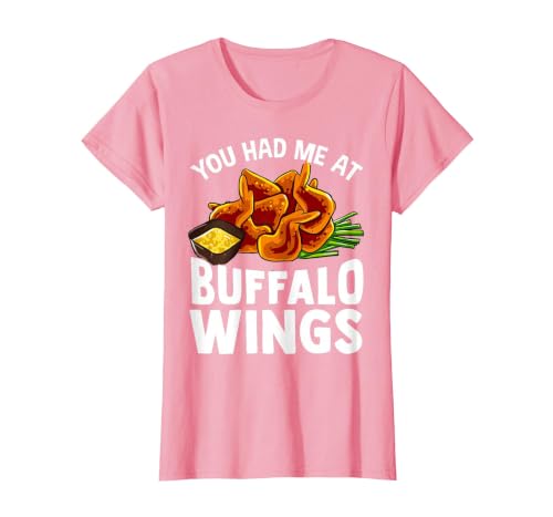 Homewise Shopper Buffalo Wings Buffalo Wings Funny Appetizer T-Shirt - size chart