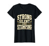 Mademark Strong Silent and Stomping Elephant Design T-Shirt - Women - size chart