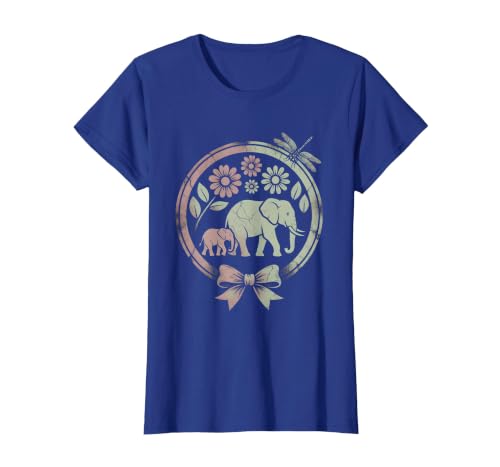 Mademark Elephant and Calf Walking Trunk to Tail Mama T-Shirt - Women - size chart