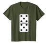 Fun and Easy Halloween Costume T-Shirts - Dominoes Double Five Dominoes Halloween Costume 5 Domino Game T-Shirt - size chart
