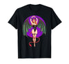 Classic Vintage Pin-Up Sexy Girl by YUX Sexy Succubus Monster Halloween Hand Heart Pin-Up Girl Devil T-Shirt - size chart