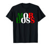 Italian Yeah B Mob Boss Italian Flag 1920s Costume Mafia Party T-Shirt - size chart