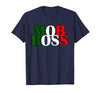 Italian Yeah B Mob Boss Italian Flag 1920s Costume Mafia Party T-Shirt - size chart