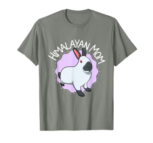 Himalayan Rabbit Mom T-Shirt — design detail