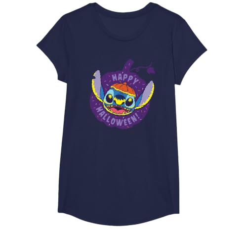 Disney Lilo & Stitch Jack-o’-Lantern Pumpkin Happy Halloween T-Shirt - size chart