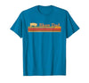 Showing Cattle T-Shirts And Apparel Show Dad - Fun Distressed Look for Showing Pigs T-Shirt - size chart