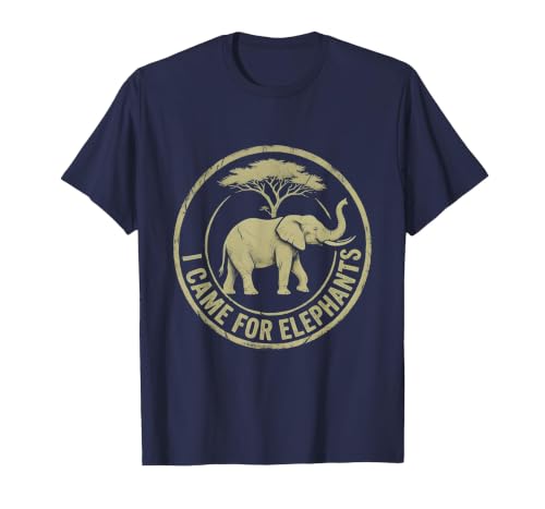 Mademark I Came For Elephants Safari Women Design T-Shirt - Men - size chart