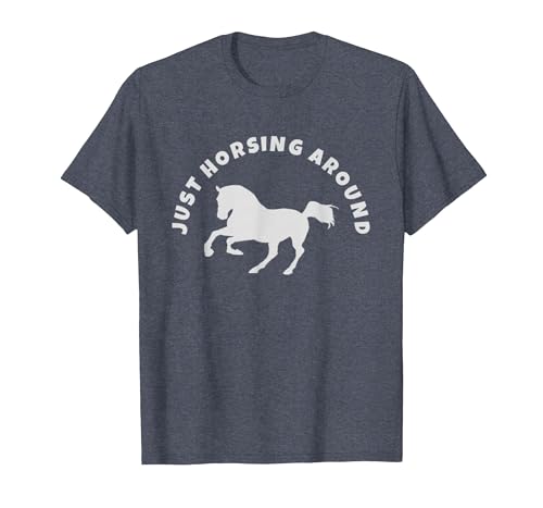 Horse Lovers Tees and Apparel Just Horsing Around Horse Lovers T-Shirt - Men - size chart