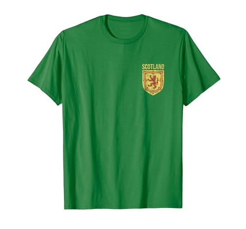 SCOTLAND COAT OF ARMS LION SCOT SCOTTISH Scottish Lion Emblem Scotland Flag Coat of ARMS Independence T-Shirt - size chart