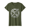 Mademark Grease Monkey Wrench and Screwdriver Crossed T-Shirt - Women - size chart