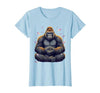 Mademark Meditating Gorilla Zen Monkey Graphic Design T-Shirt - Women - size chart