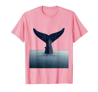 Whale Shark Tail Fin Breaking Calm Water T-Shirt