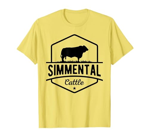 Funny Farmer Gift for Simmental Cattle Cow Farmer - Simmental Cattle T-Shirt - size chart