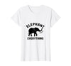 Mademark Elephant Everything Minimalist Animal Lover Design T-Shirt - Women - size chart