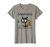 Black Cat Do Gardening Because Murder is Wrong T-Shirt - size chart