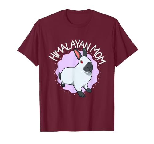 Himalayan Rabbit Mom T-Shirt — design detail