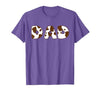 Cow Print For Family Matching Outfits DAD Cow Brown White Animal Print, Cow Pattern Farmer DAD T-Shirt - size chart