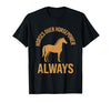 Mademark Horses Over Horsepower Always Equestrian Design T-Shirt - Men - size chart