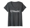 Women's WashU Women's Icon Logo | Washington University in St. Louis V-Neck T-Shirt - size chart