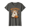 Bullsheet Highland Cow Ghost Halloween Tees Moo... I Mean Boo Bullsheet Highland Cow Ghost Halloween T-Shirt - size chart